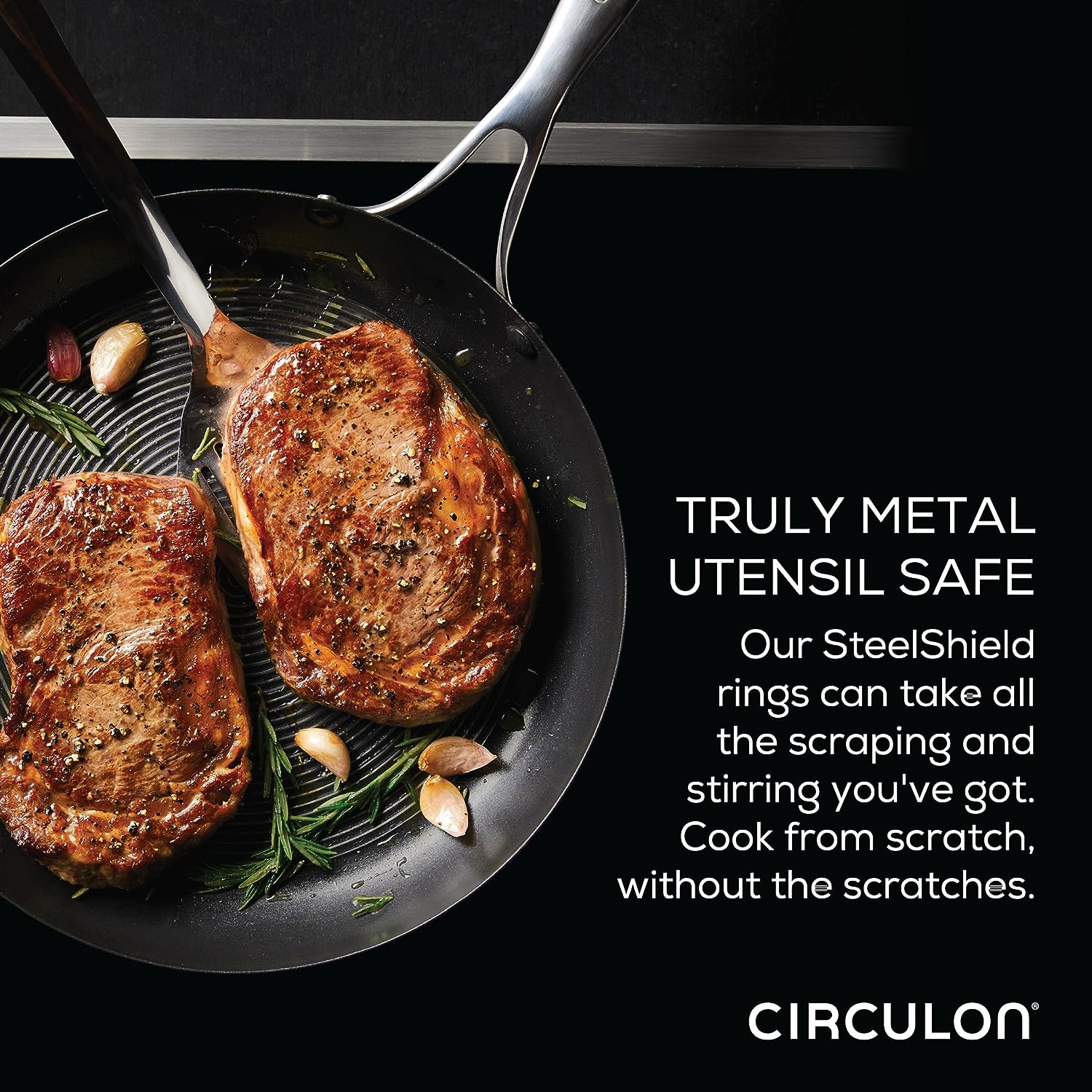 6 piece circulon steelshield induction cookware set