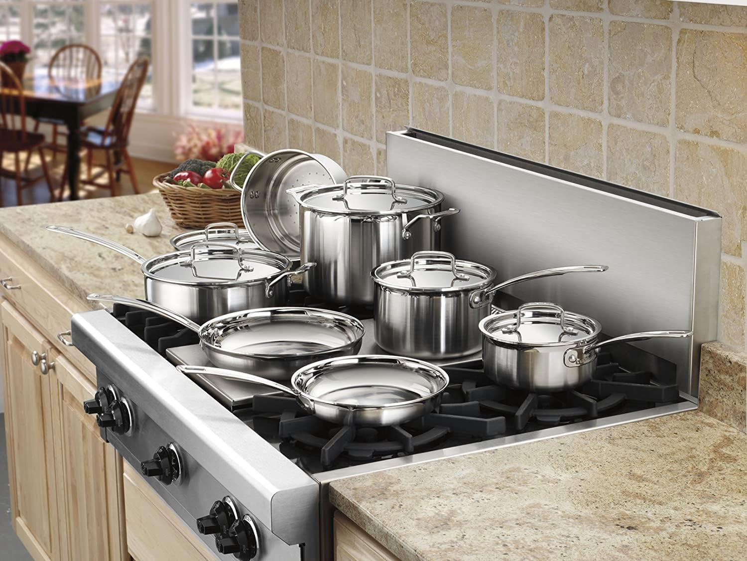 cuisinart multiclad pro stainless steel 12 piece cookware set