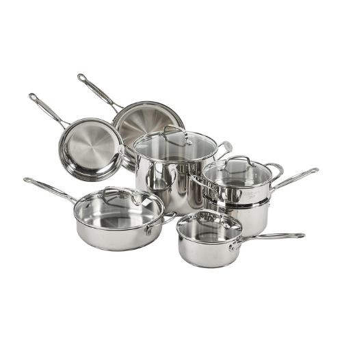 cuisinart chef's classic 11 pc stainless steel cookware set